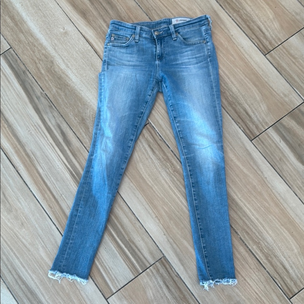 Ag Adriano Goldschmied Blue Skinny Jeans